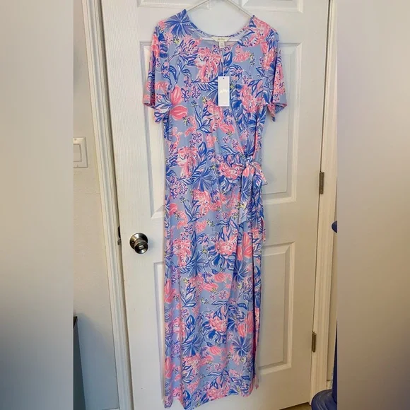 NWT Lilly Pulitzer Chace maxi Elephant Splash - Picture 1 of 3
